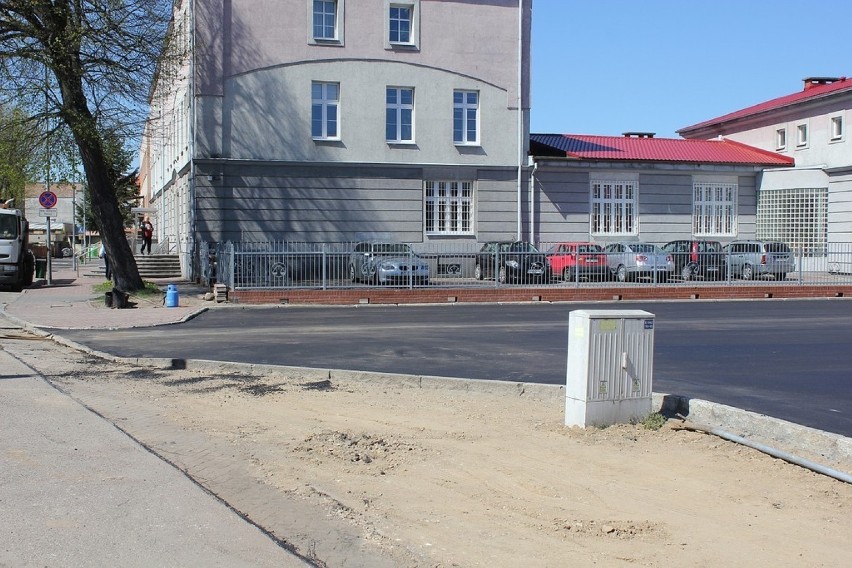 Remont parkingu przy Sądzie Rejonowym w Lęborku