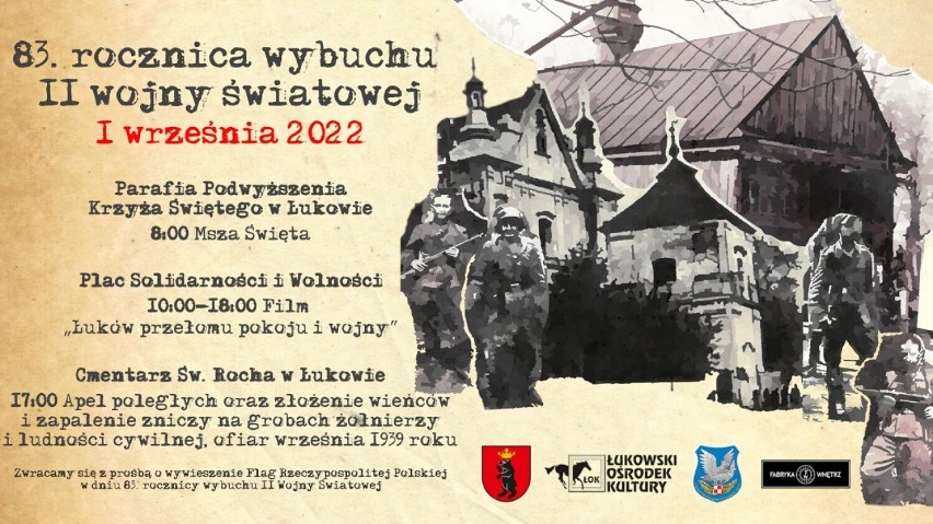 Zbliżają się łukowskie obchody 83. rocznicy wybuchu II wojny światowej