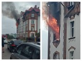Pożar mieszkania w Gorzowie. Z okien buchał ogień. Przerażający widok!