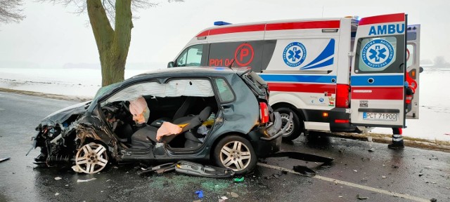 Do wypadku doszło pod Trzcianką przed skrętem na Kadłubek