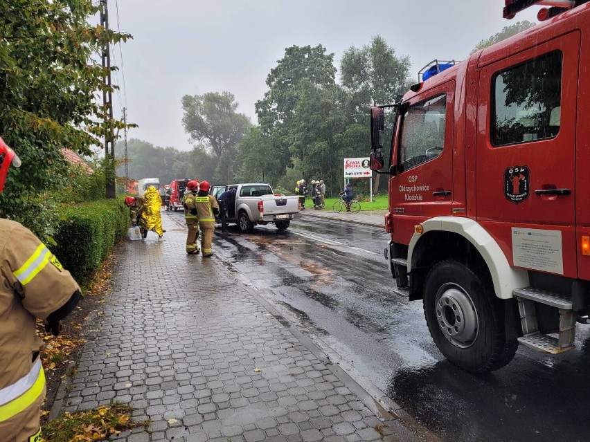 Wypadek w Ołdrzychowicach Kłodzkich. Zderzyły się trzy samochody