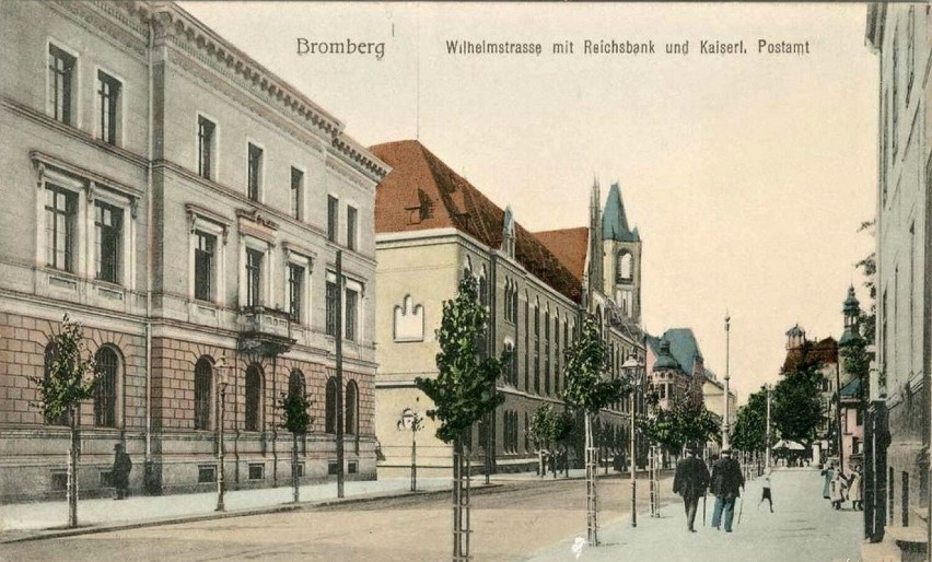 Widokówka przestawiająca ulicę Jagiellońską w 1907 roku.