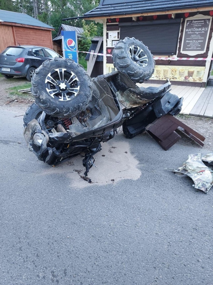 Zakopane. Poważny wypadek quada na Gubałówce. Dwie 18-letnie osoby ciężko ranne