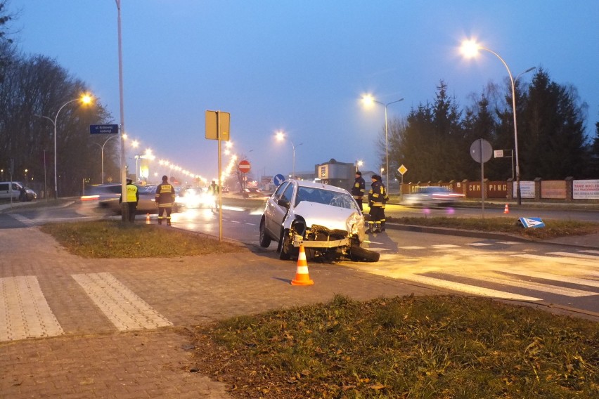 Wypadek w Zamościu na skrzyżowaniu Królowej Jadwigi i Dzieci...
