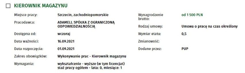 Szukasz pracy w Szczecinie i regionie? Sprawdź, jakie oferty...