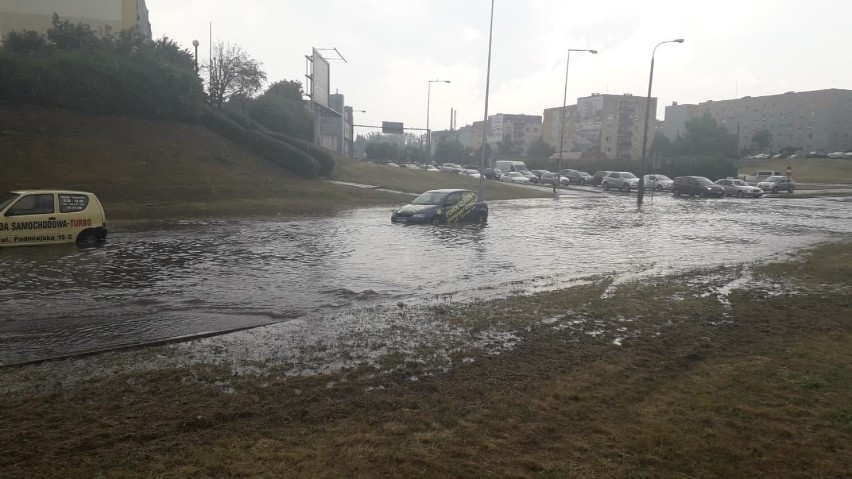 Tak deszcz zalał Gorzów 18 sierpnia 2020 r.