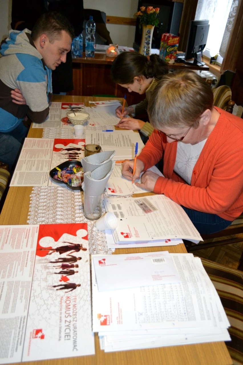 Rejestracja dawców szpiku w Człuchowie, 16.02. 2014r