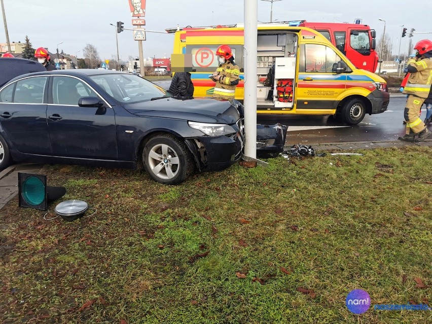 Wypadek na ulicy Kruszyńskiej we Włocławku