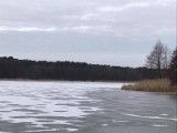 Plaża w Lginiu w nieco innej odsłonie. Latem roi się tam od plażowiczów, zimą od morsów