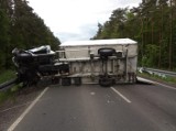 Śmiertelny wypadek w Rożniatowie. Droga wojewódzka 473 przed węzłem autostradowym odblokowana (ZDJĘCIA)