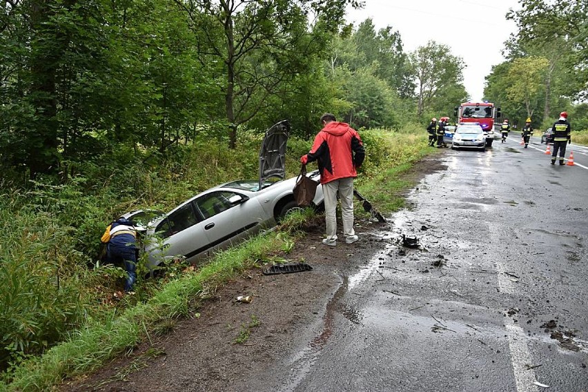 Wypadek przed Borównem koło Czarnego Boru