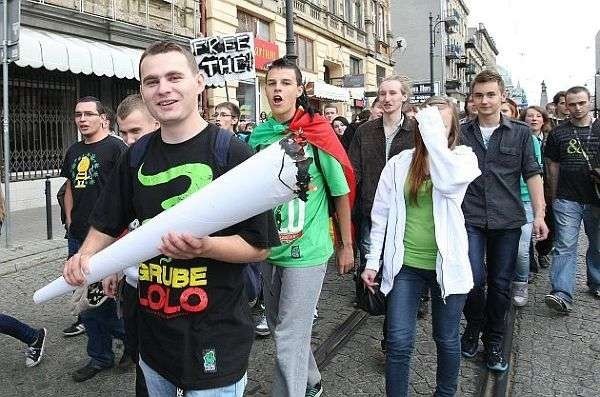 Marsz Wyzwolenia Konopi w Łodzi