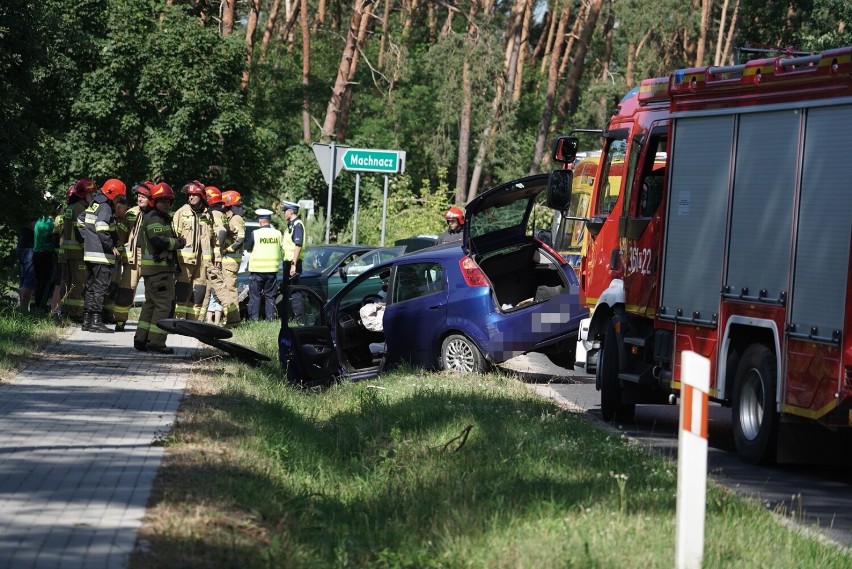 Wypadek we Wieńcu-Zalesie