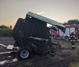 Pożar prasy rolniczej i ścierniska w Lipiczach. Grasuje podpalacz! ZDJĘCIA     