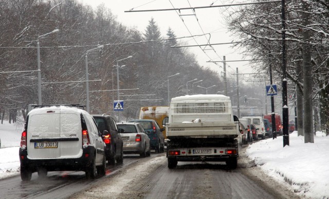 Atak zimy w Lublinie