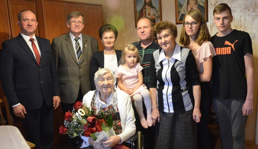 Pani Anna Drywa z gminy Sulęczyno 7 grudnia obchodziła 101....