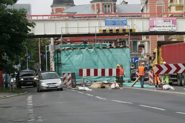 Remont kładki nad ulicą Pocztową