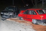 Wypadek w Krośnie. Czołowe zderzenie aut [zdjęcie]