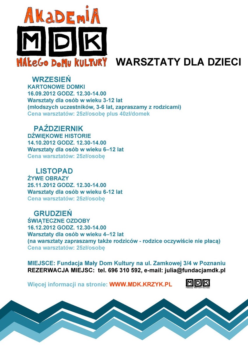 Poznań: Wrześniowy Mały Dom Kultury w klubie Dragon [PROGRAM]