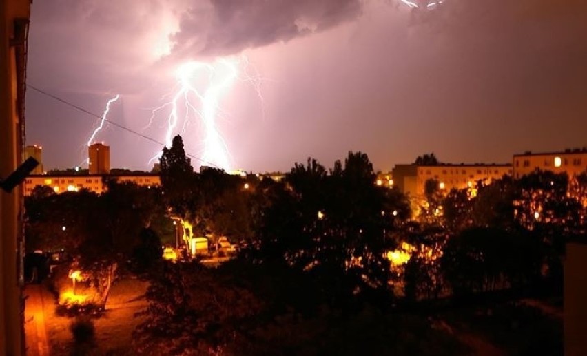 W nocy ze środy na czwartek burza w Poznaniu była gwałtowna...