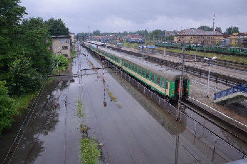 Burze z gradem w śląskim 10.08.2014