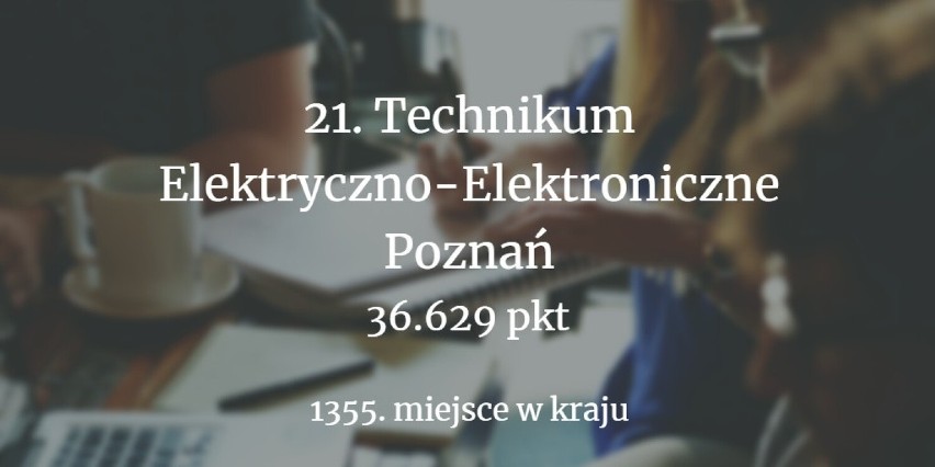 Sprawdź, dwudziestkę najlepszych techników w Poznaniu według...