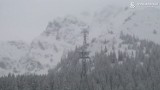 Tatry. Wzrosło zagrożenie lawinowe. Jest trzeci stopień. Do tego gęsta mgła. Na szczytach nic nie widać