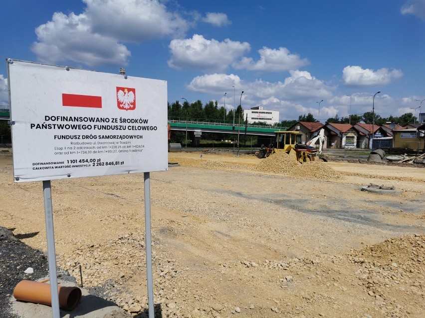 Trwa budowa parkingu w Trzebini