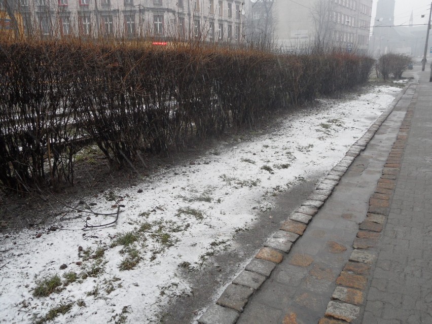 Sypnęło się śniegiem w Świętochłowicach