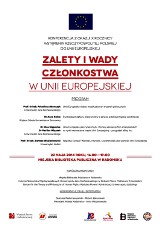 Zalety i wady członkostwa w Unii Europejskiej - konferencja w MBP w Radomsku