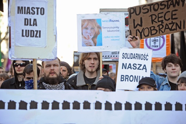 Protest anarchistów w Poznaniu: Demo w obronie Od:zysku