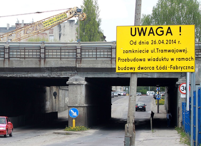 Zamkną Tramwajową w Łodzi.  Wyburzenie wiaduktu