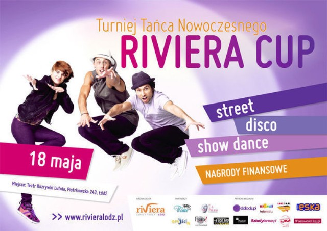 Plakat Turnieju Tańca Nowoczesnego Riviera Cup