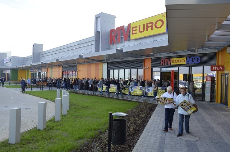Tak było na otwarciu sklepów Euro RTV AGD w Gliwicach i...