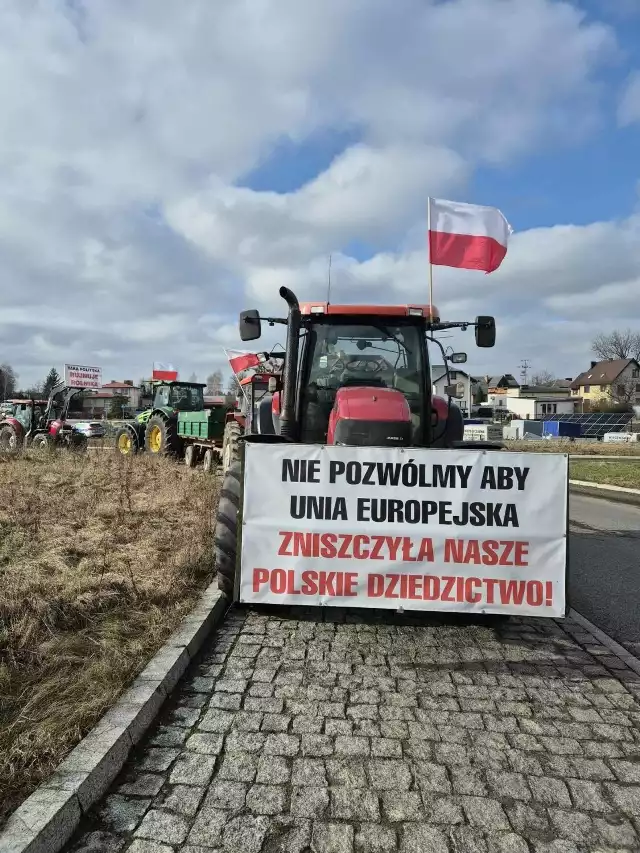 Protest rolników w Czarlinie