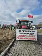 Protest rolników na rondzie w Czarlinie. Utrudnienia dla kierowców 