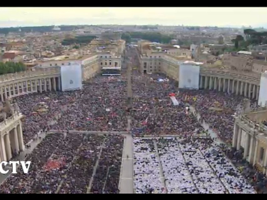 Na plac świętego Piotra przyjechało ponad milion osób