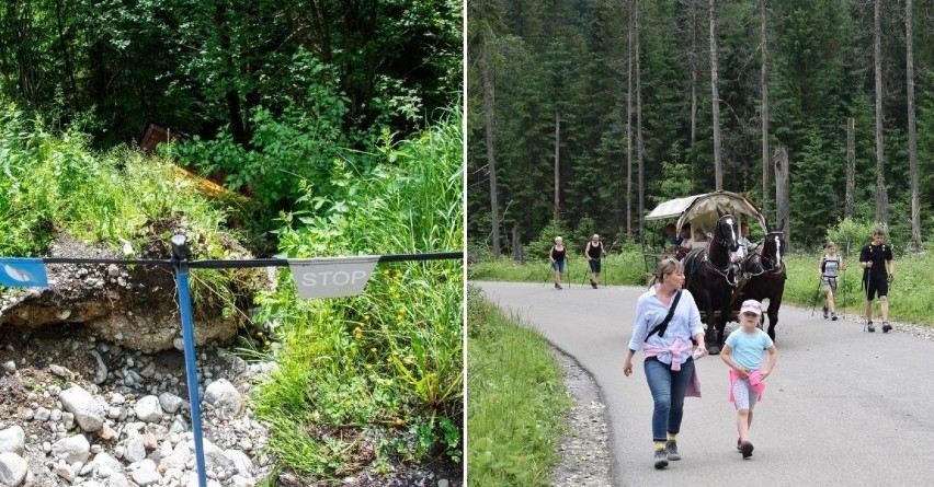 Tatry. Woda znów niszczy drogę do Morskiego Oka. Na szczęście to nie osuwiska. Ale remontu nie unikniemy