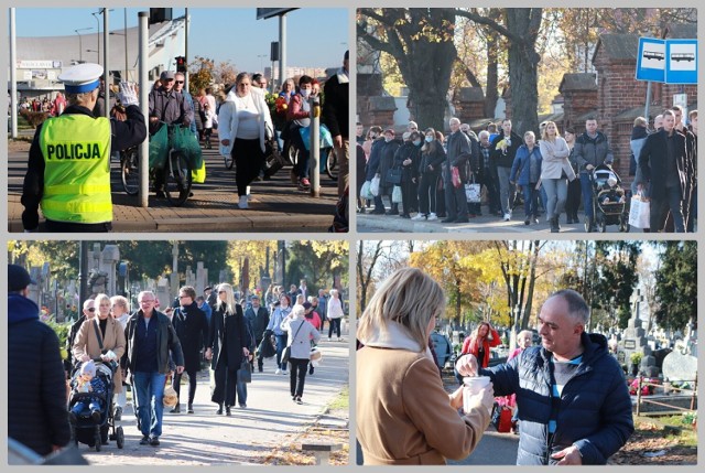 Cmentarz przy al. Chopina we Włocławku, 31 października 2021.