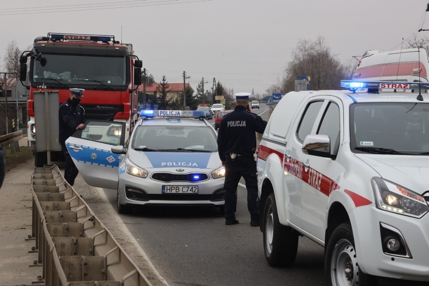 Wypadek na drodze Legnica-Kunice