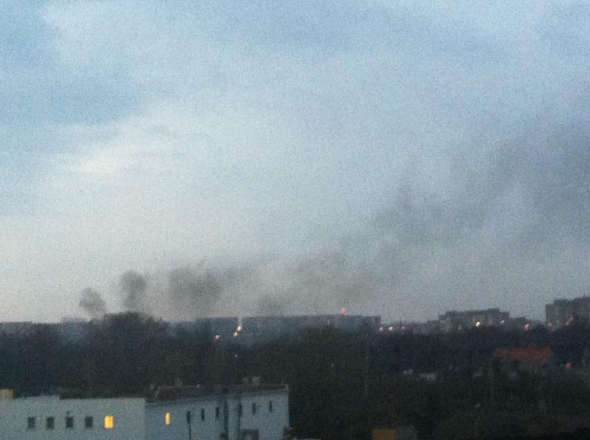 Zabrze: Kłęby dymu w okolicy ulicy Nad kanałem i Franciszkańską