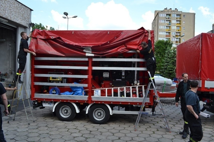 Strażacy z Rybnika przed wyjazdem do Bośni w 2014 roku