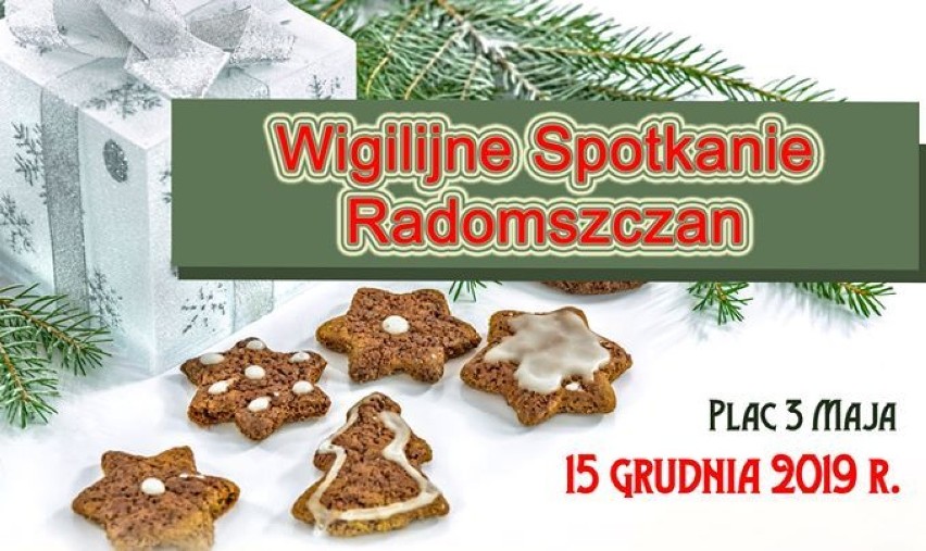 Wigilia Radomsko 2019: Urząd miasta przygotowuje Wigilijne Spotkanie Radomszczan [PROGRAM]