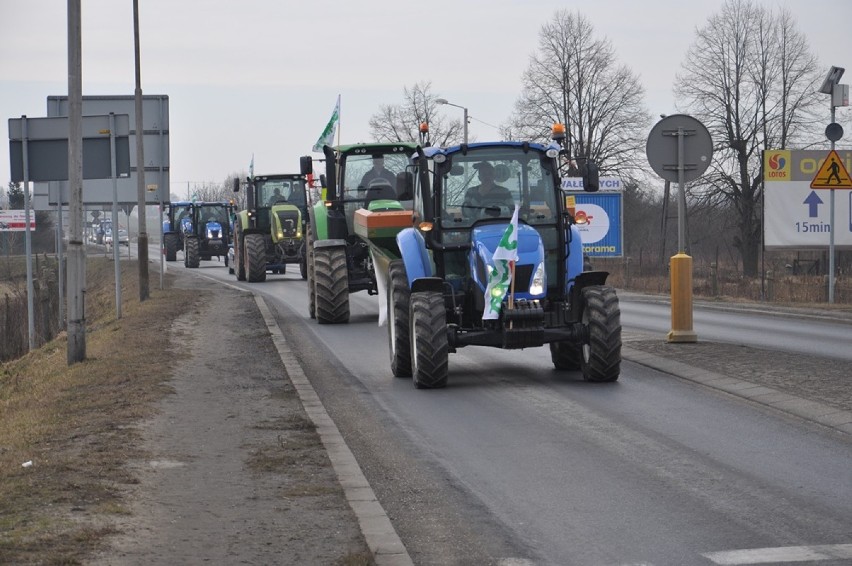 Strzegom: Protest strzegomskich rolników. Blokowali drogę!