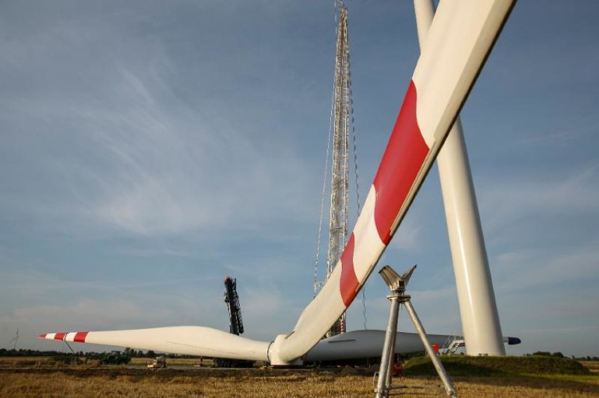 Wiatraki wchodzące w skład farmy Nowy Staw II są już gotowe...