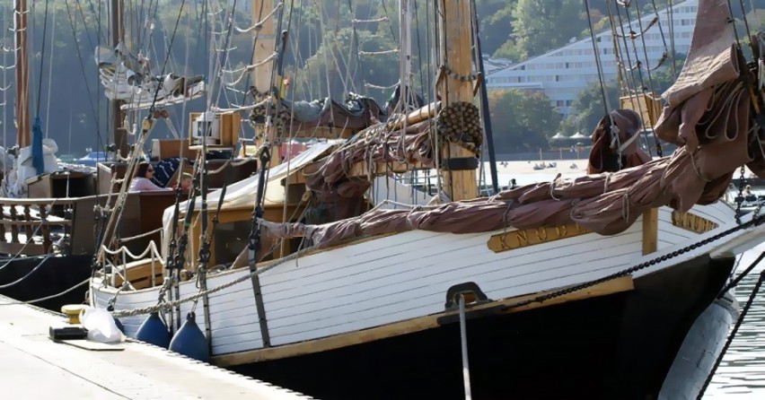 Jacht Knudel w gdyńskiej marinie