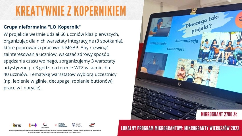 Mikrogranty 2023 w Wieruszowie. 11 inicjatyw społecznych z dofinansowaniem 