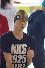 Łukasz Szymański wygrał finał B Mistrzostw Polski w pływaniu juniorów 14-letnich! ZDJĘCIA