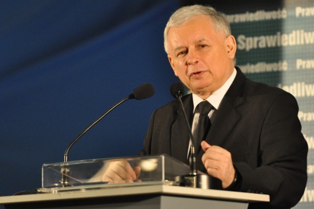 Jarosław Kaczyński na konwencji wyborczej w Gąbinie [ZDJĘCIA]