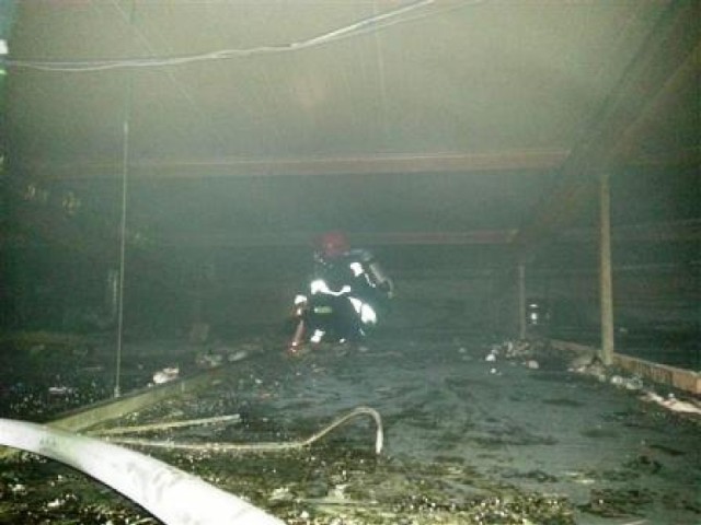 Straż Pożarna w Jarocinie: Pożar w zakładzie produkcyjnym Rybhand